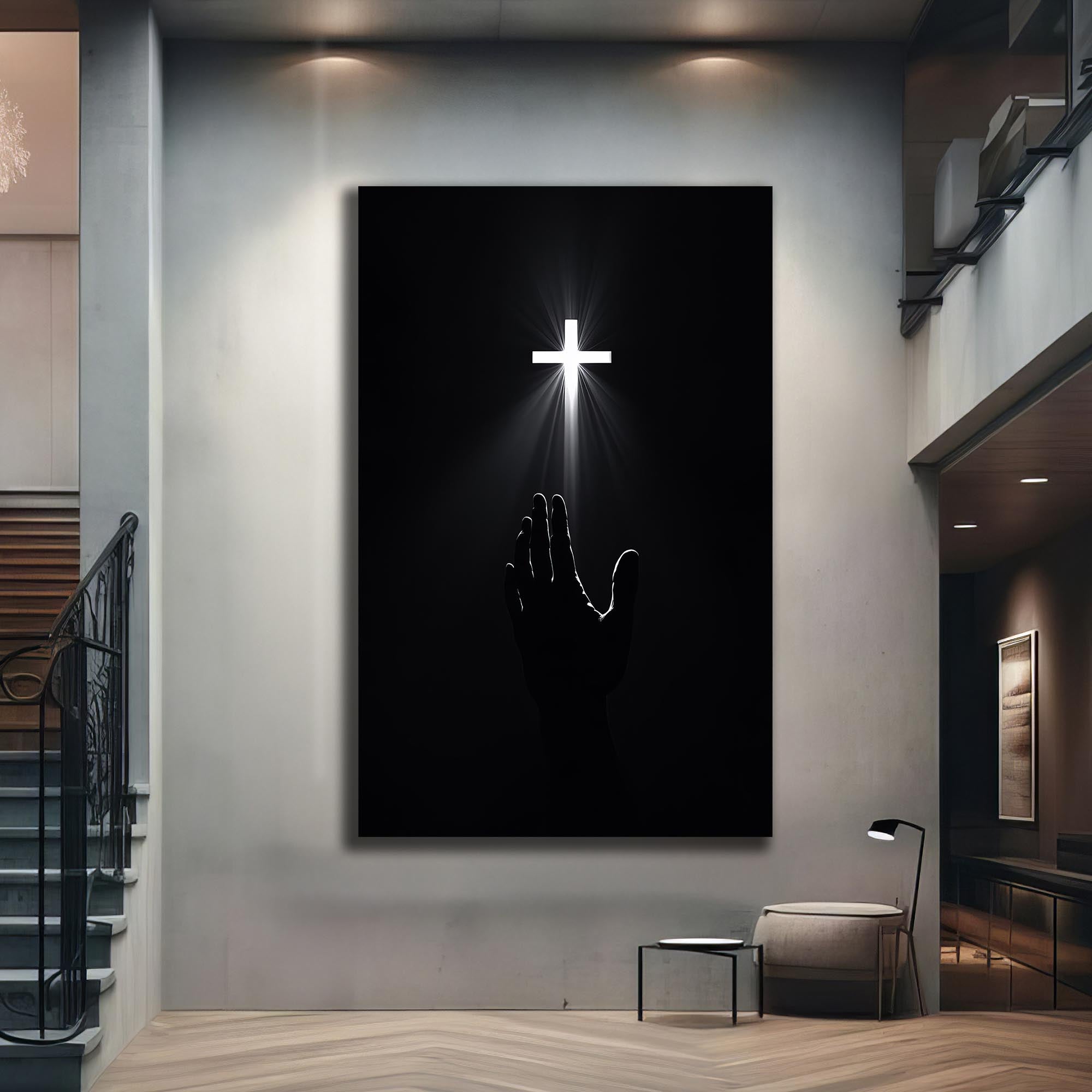 Reach for the Light– Christian Tempered Glass Wall Art