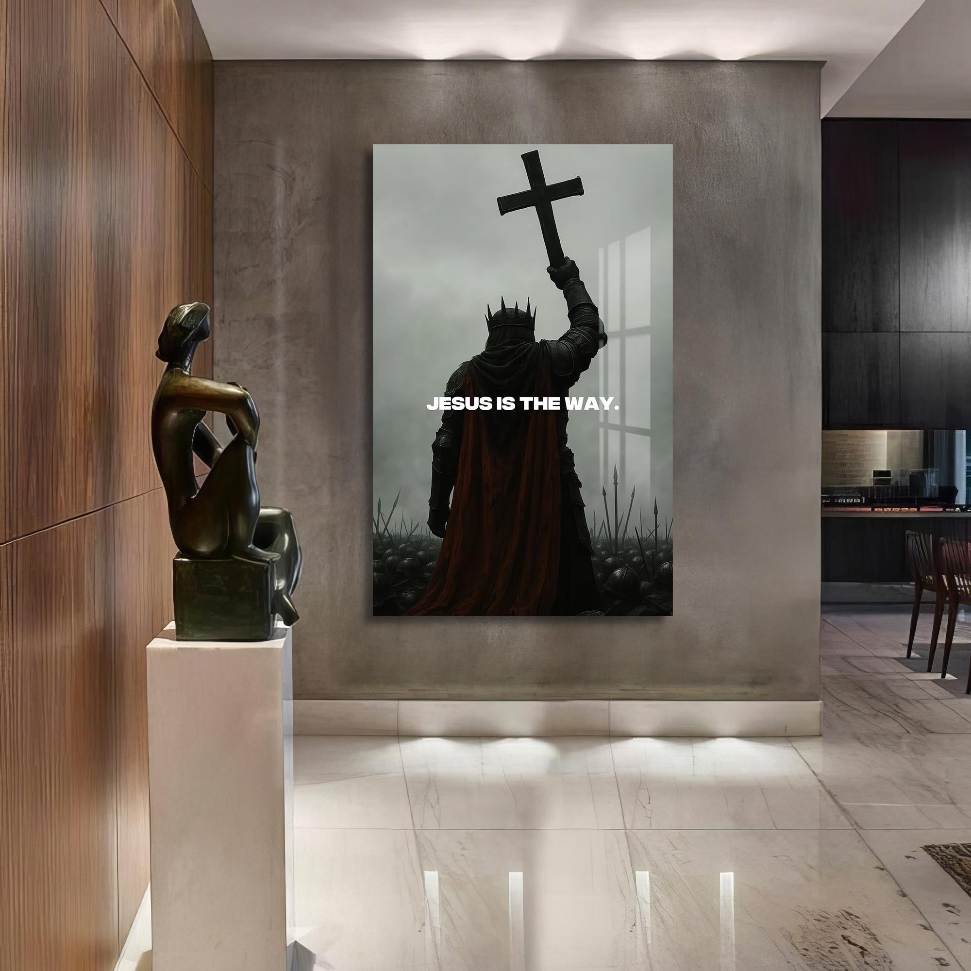 Artronauts Glass Print Jesus Is the Way– Christian Tempered Glass Wall Art