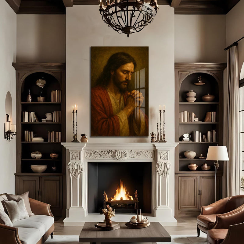 Artronauts Glass Print Sacred Devotion– Christian Tempered Glass Wall Art