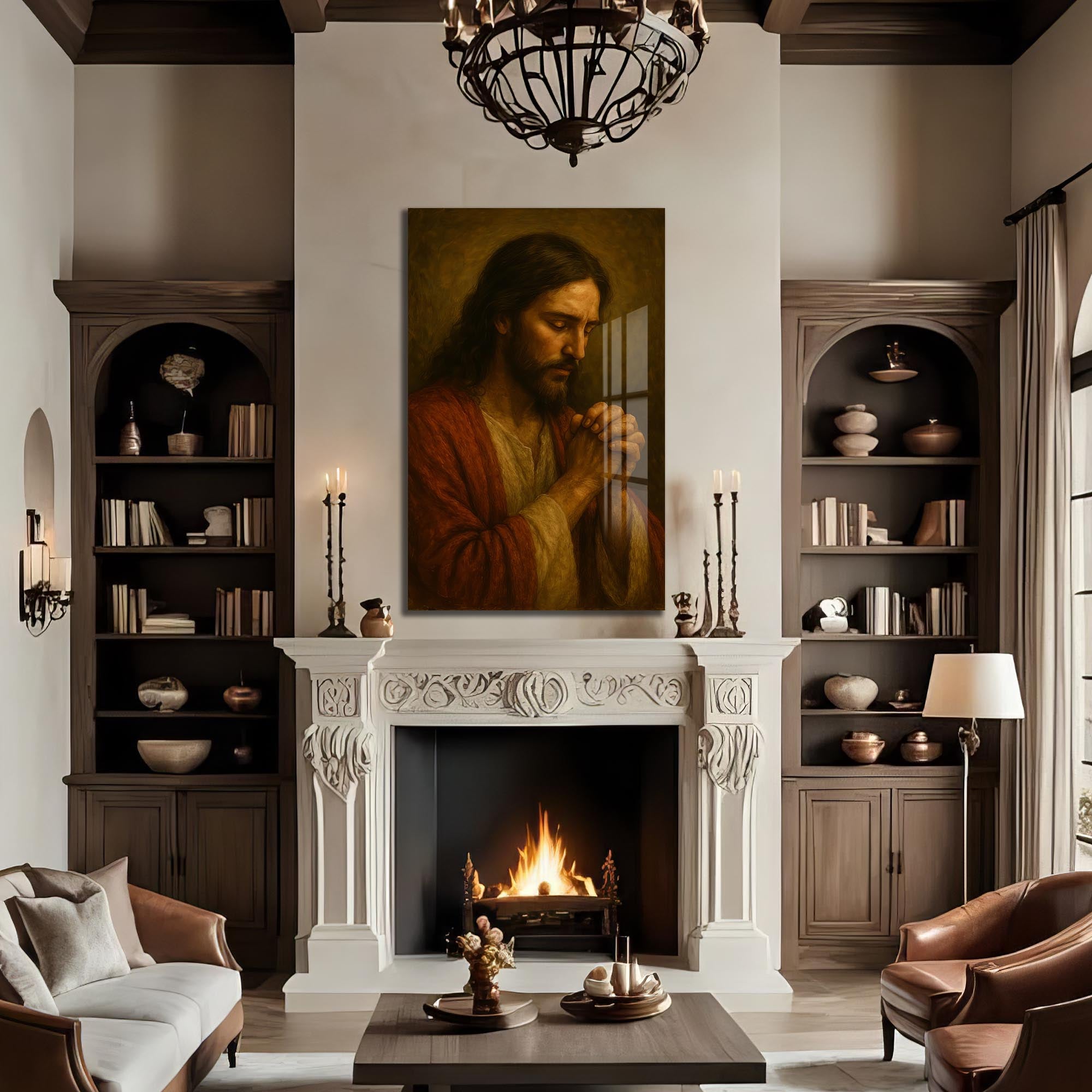 Artronauts Glass Print Sacred Devotion– Christian Tempered Glass Wall Art