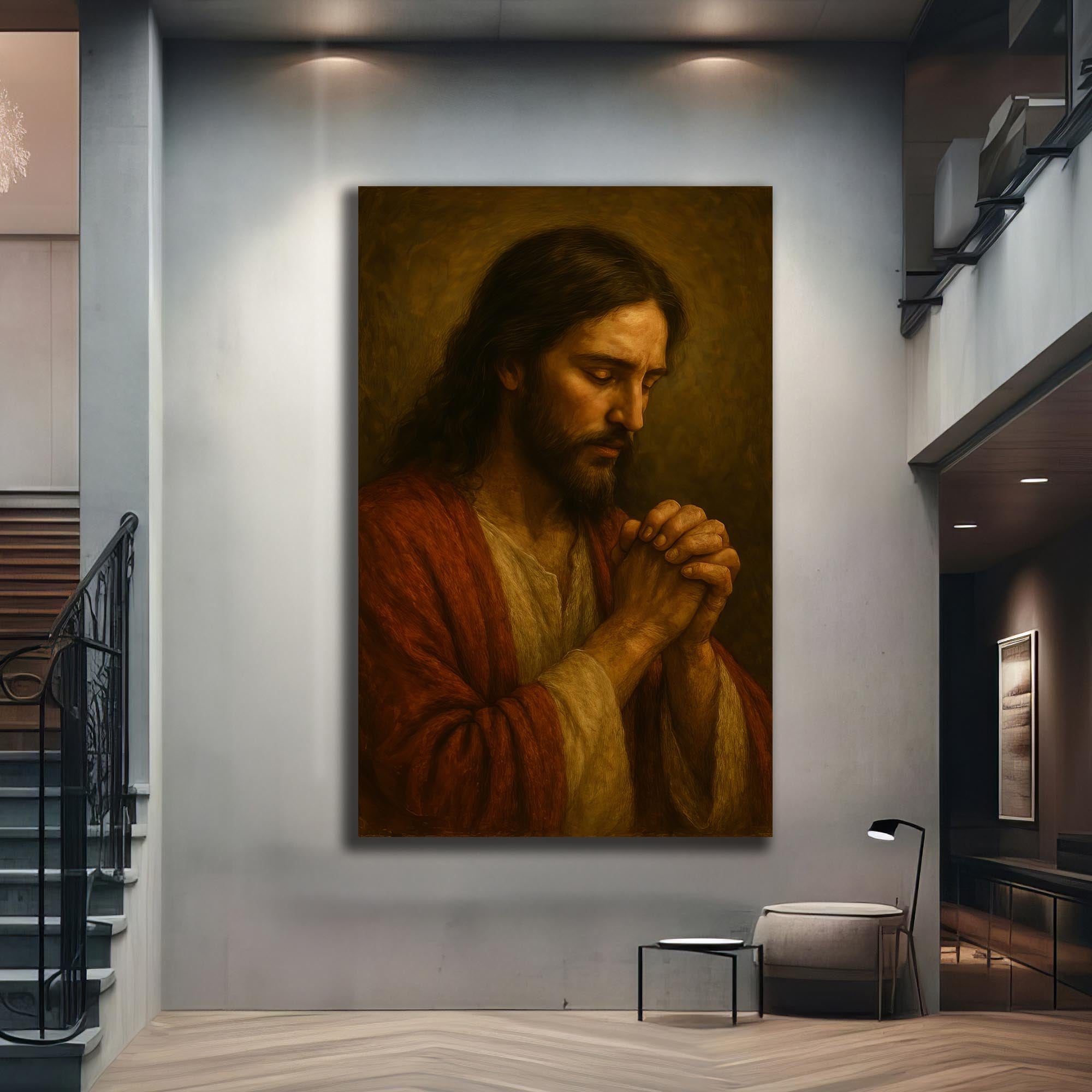 Artronauts Glass Print Sacred Devotion– Christian Tempered Glass Wall Art