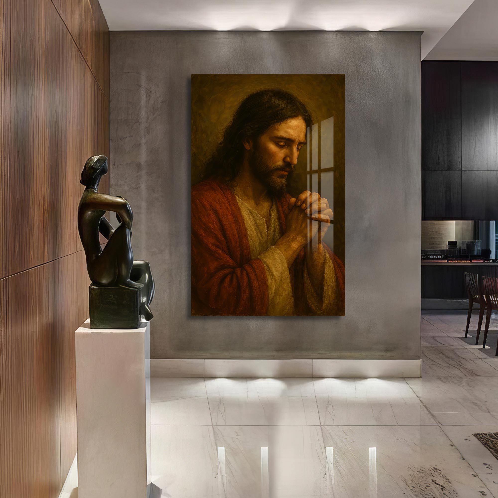 Artronauts Glass Print Sacred Devotion– Christian Tempered Glass Wall Art