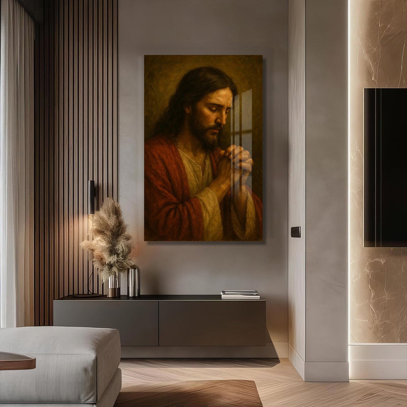 Artronauts Glass Print Sacred Devotion– Christian Tempered Glass Wall Art