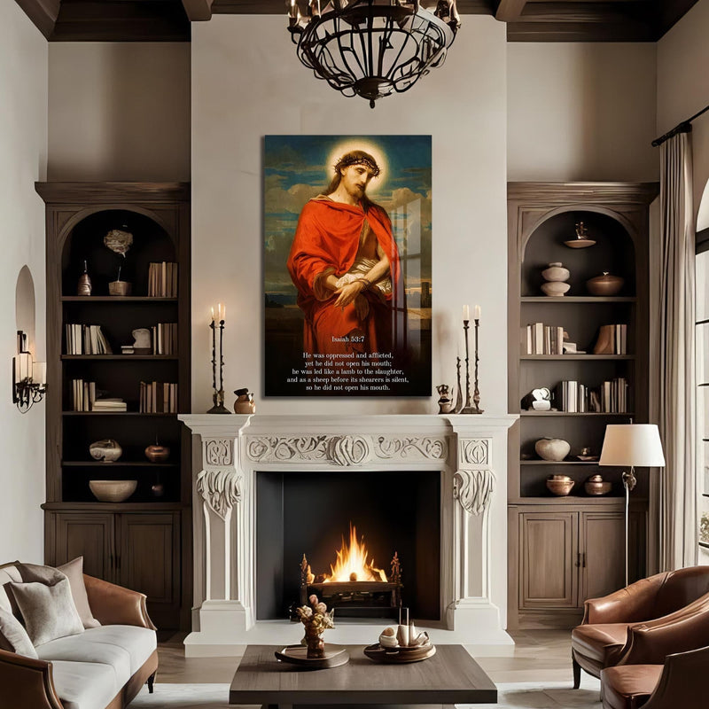 Artronauts Glass Print Christ with Halo– Christian Tempered Glass Wall Art