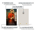 Artronauts Glass Print Christ with Halo– Christian Tempered Glass Wall Art