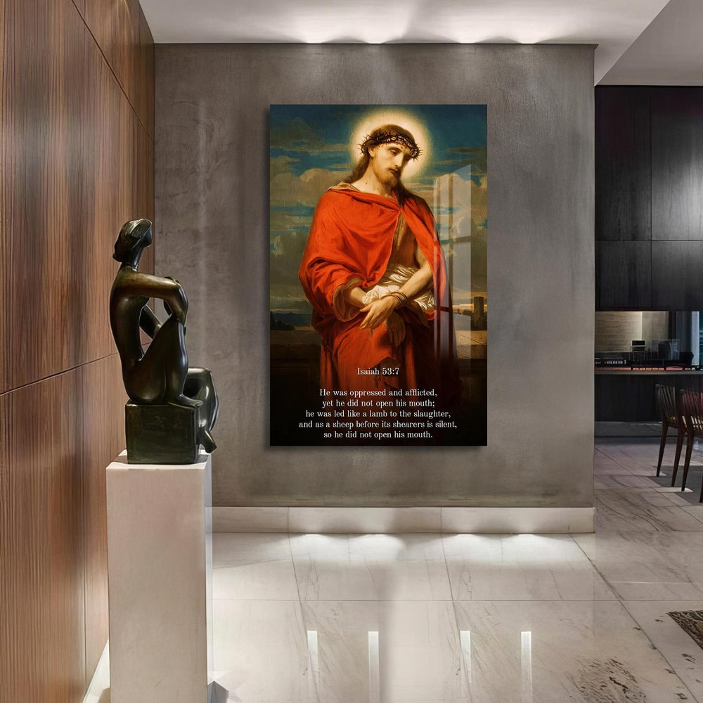 Artronauts Glass Print Christ with Halo– Christian Tempered Glass Wall Art