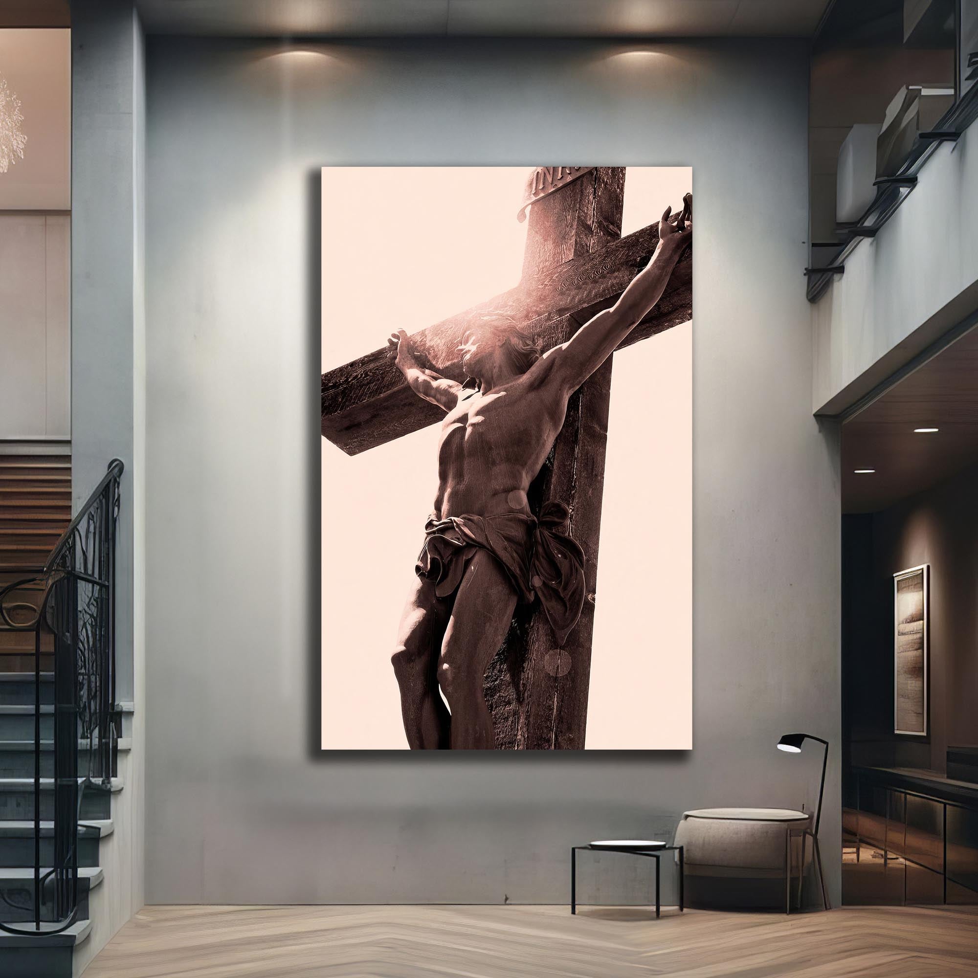Artronauts Glass Print The Crucifixion– Christian Tempered Glass Wall Art