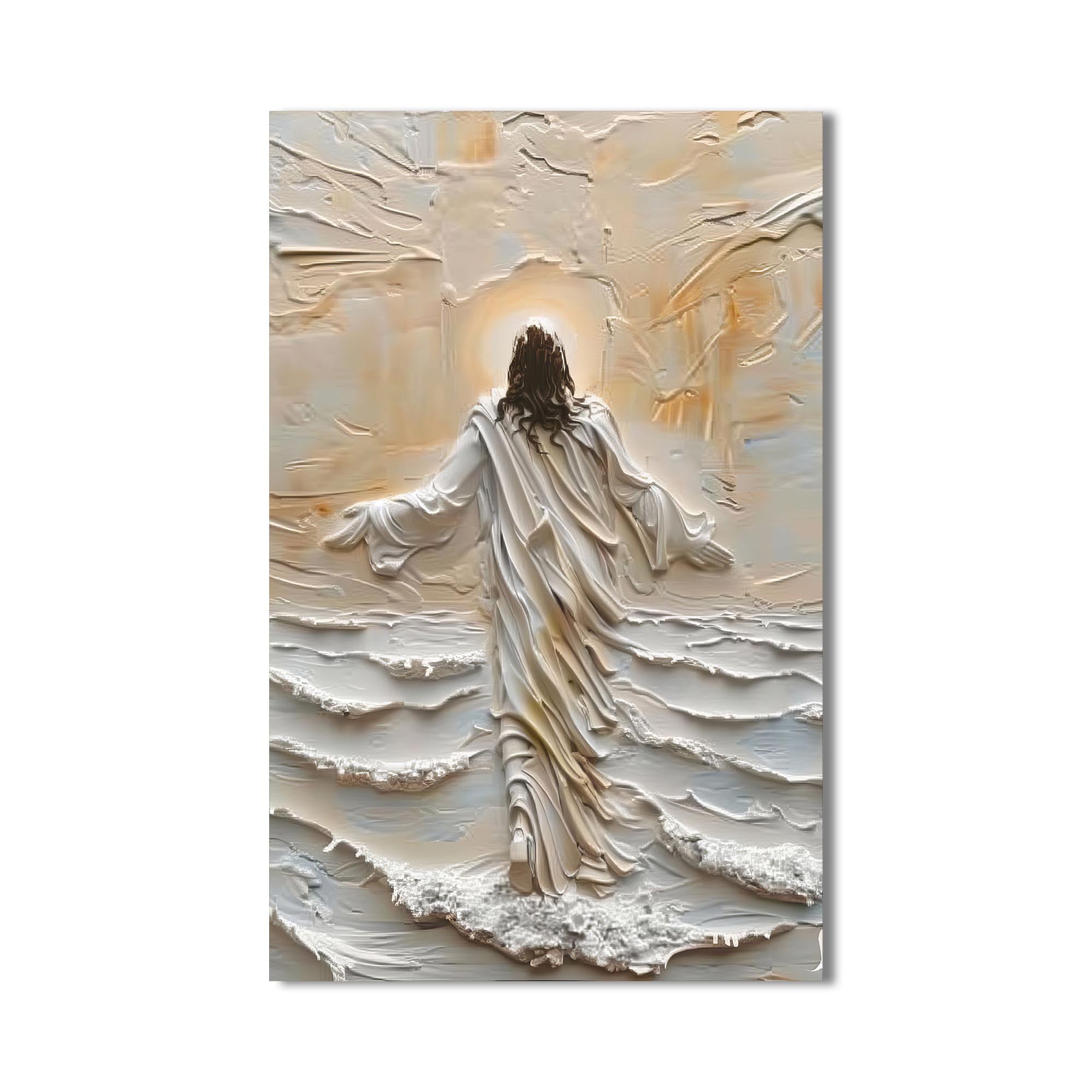 Artronauts Glass Print Christ Walking Through  Light– Christian Tempered Glass Wall Art