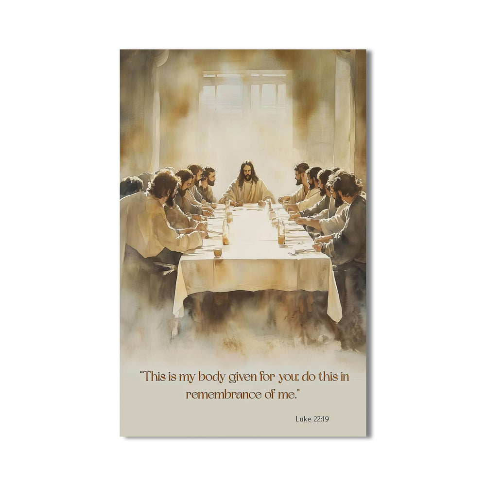 Artronauts Glass Print The Last Supper Scene– Christian Tempered Glass Wall Art
