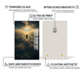 Artronauts Glass Print Christ Walking Toward Heaven– Christian Tempered Glass Wall Art