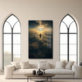 Artronauts Glass Print Christ Walking Toward Heaven– Christian Tempered Glass Wall Art