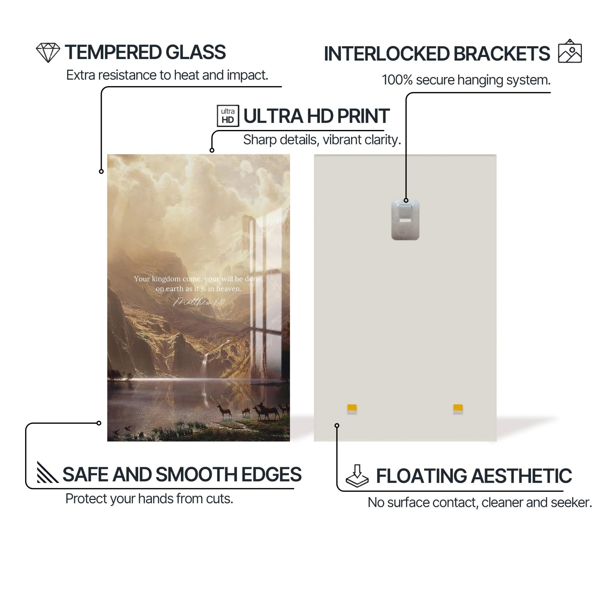 Artronauts Glass Print Your Kingdom Come– Christian Tempered Glass Wall Art