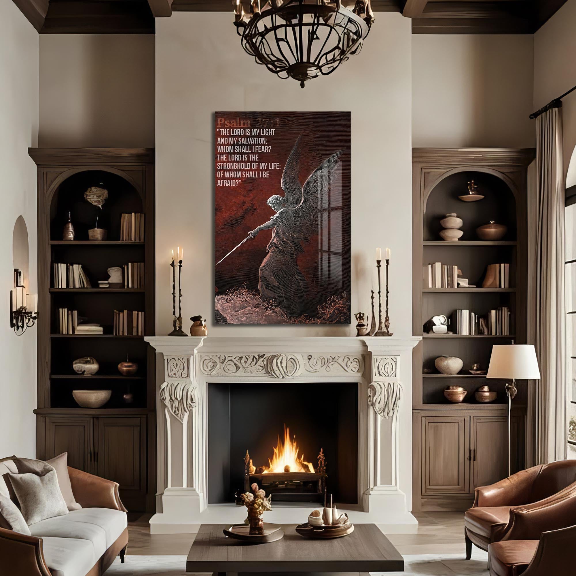 Artronauts Glass Print The Lord Is My Light– Christian Tempered Glass Wall Art