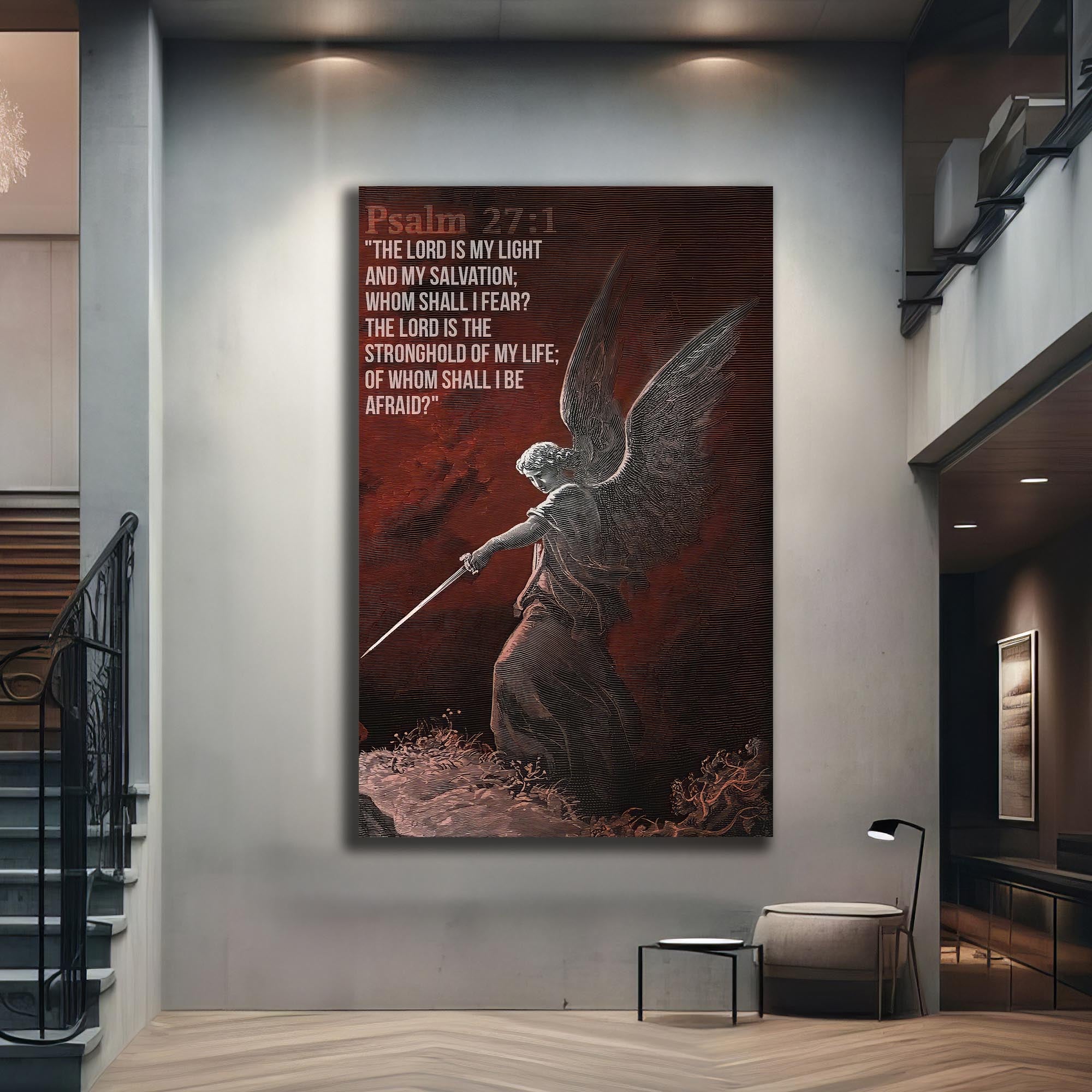 Artronauts Glass Print The Lord Is My Light– Christian Tempered Glass Wall Art