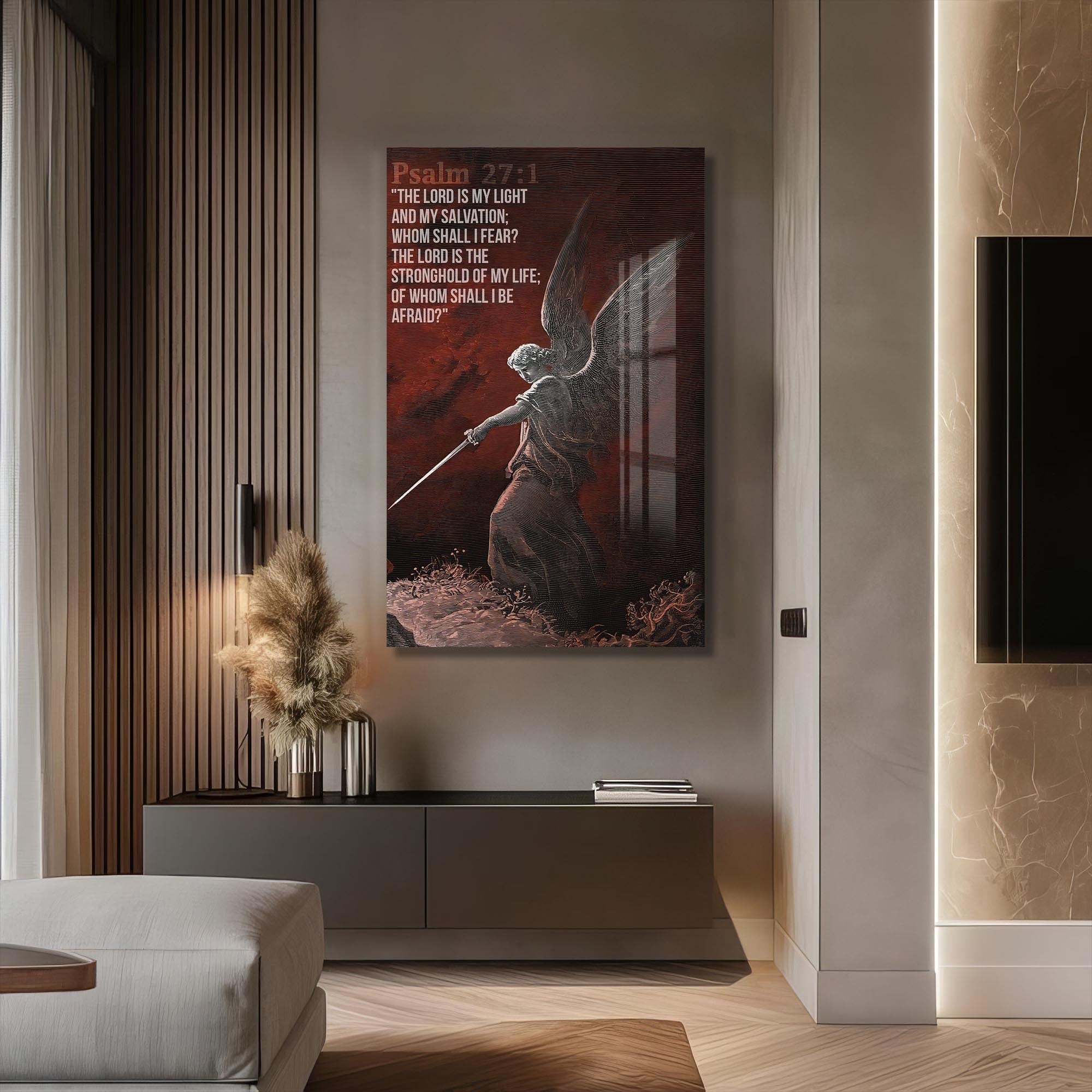 Artronauts Glass Print The Lord Is My Light– Christian Tempered Glass Wall Art