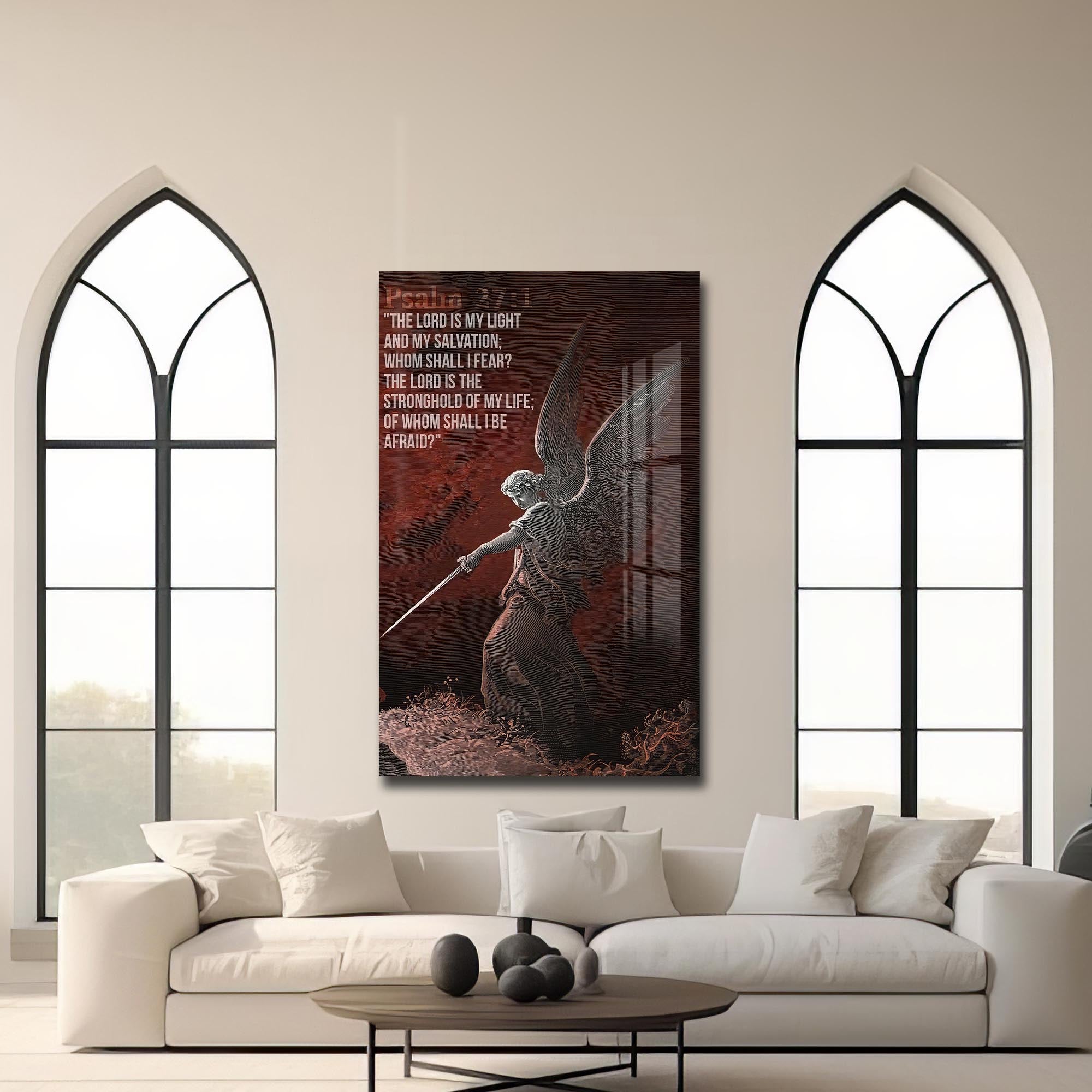 Artronauts Glass Print The Lord Is My Light– Christian Tempered Glass Wall Art