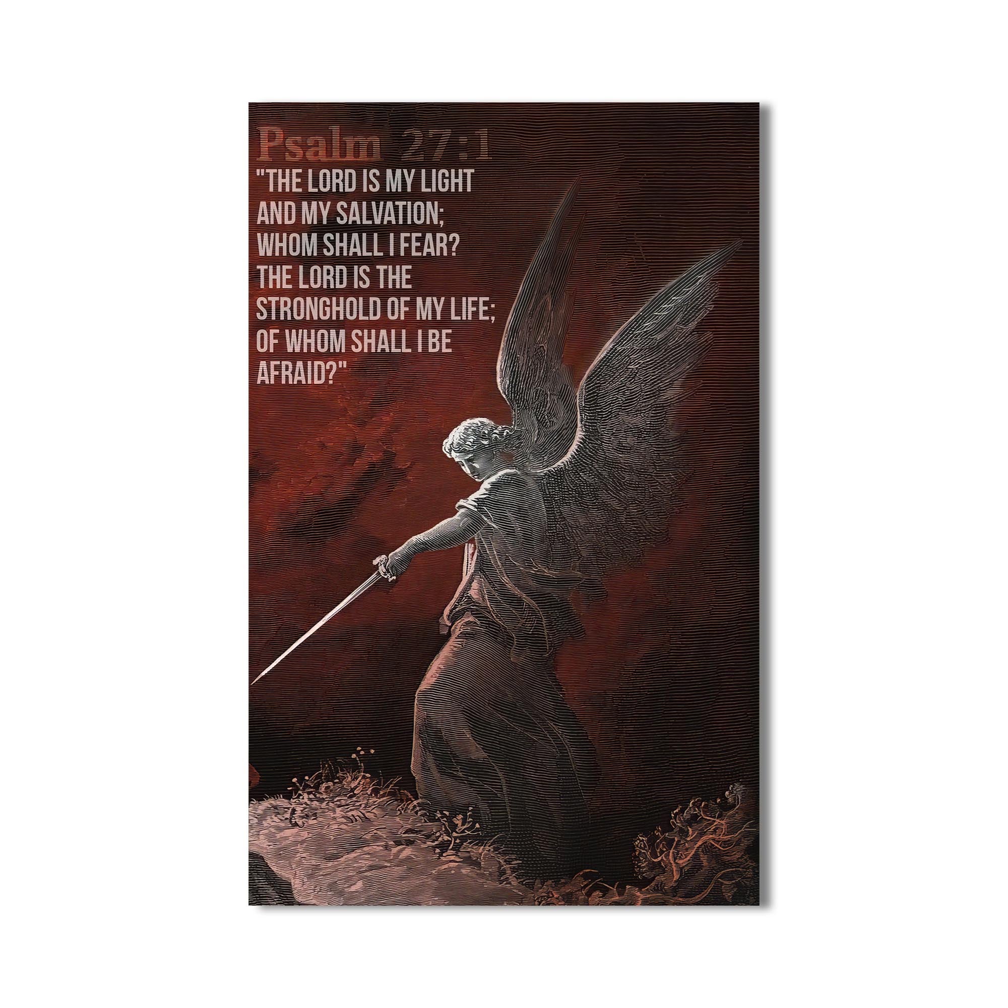 Artronauts Glass Print The Lord Is My Light– Christian Tempered Glass Wall Art