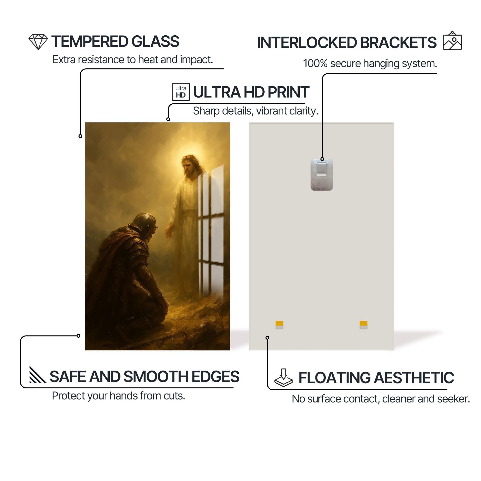 Artronauts Glass Print Faithful Encounter– Christian Tempered Glass Wall Art