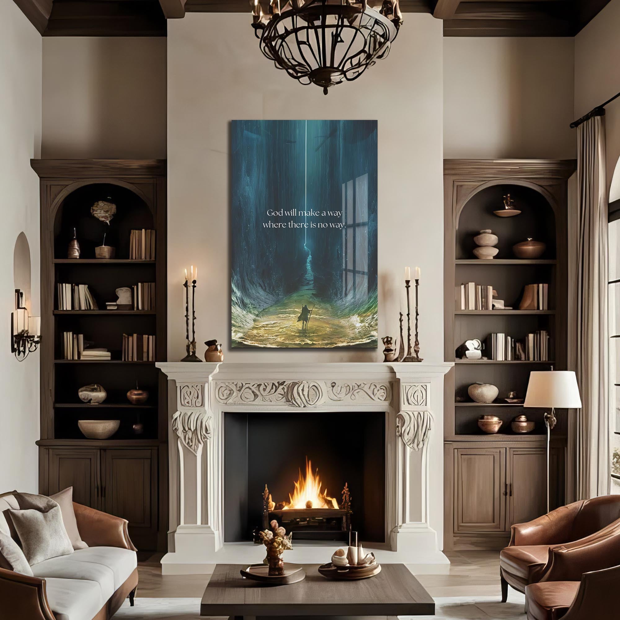 Artronauts Glass Print God Will Make a Way– Christian Tempered Glass Wall Art