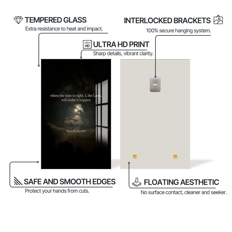 Artronauts Glass Print When the Time Is Right– Christian Tempered Glass Wall Art