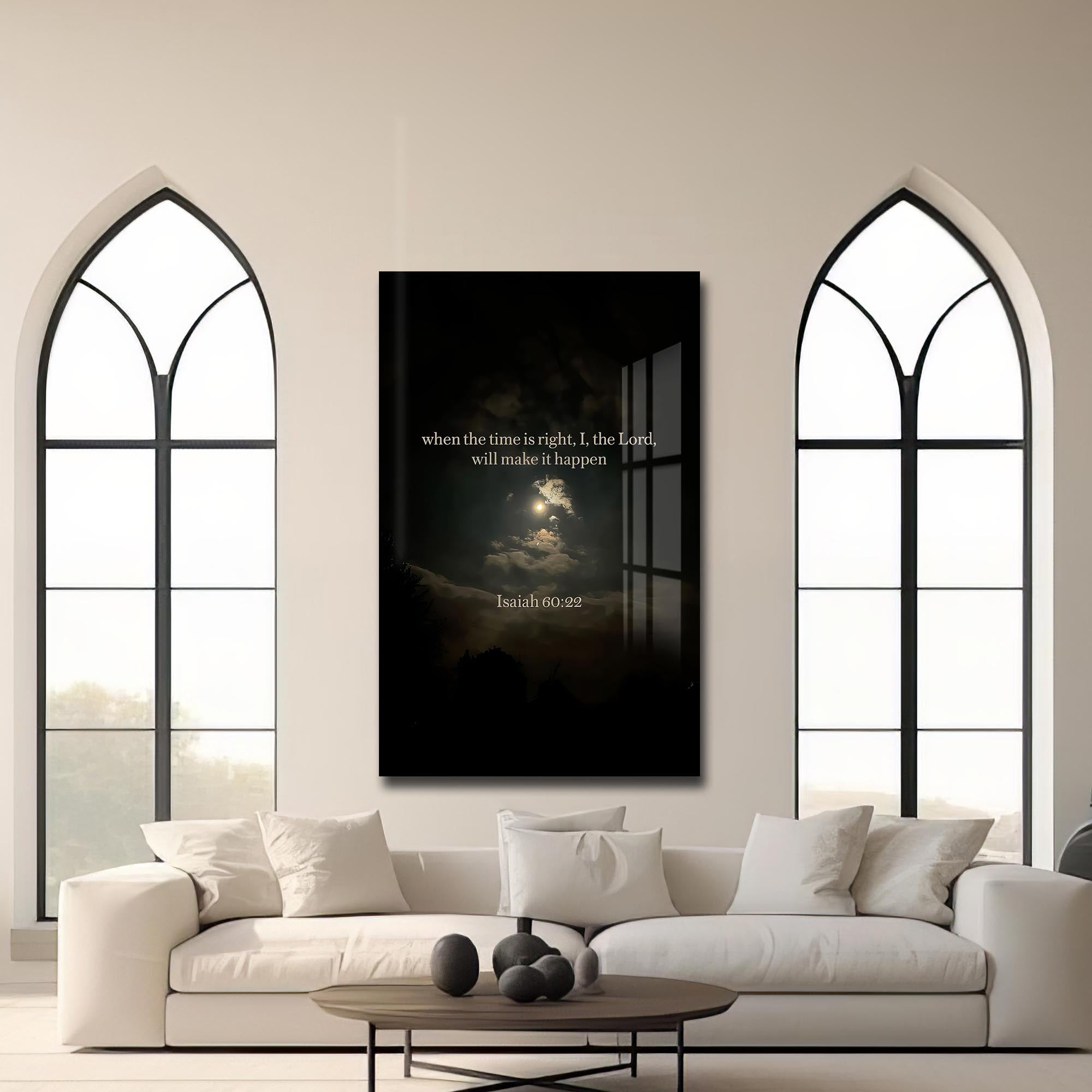 Artronauts Glass Print When the Time Is Right– Christian Tempered Glass Wall Art
