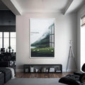 Artronauts Glass Print S | 72x46 cm | 28.3"x18.1" / White He Who Is in You– Christian Tempered Glass Wall Art