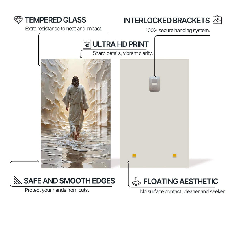 Artronauts Glass Print The Path of Light– Christian Tempered Glass Wall Art