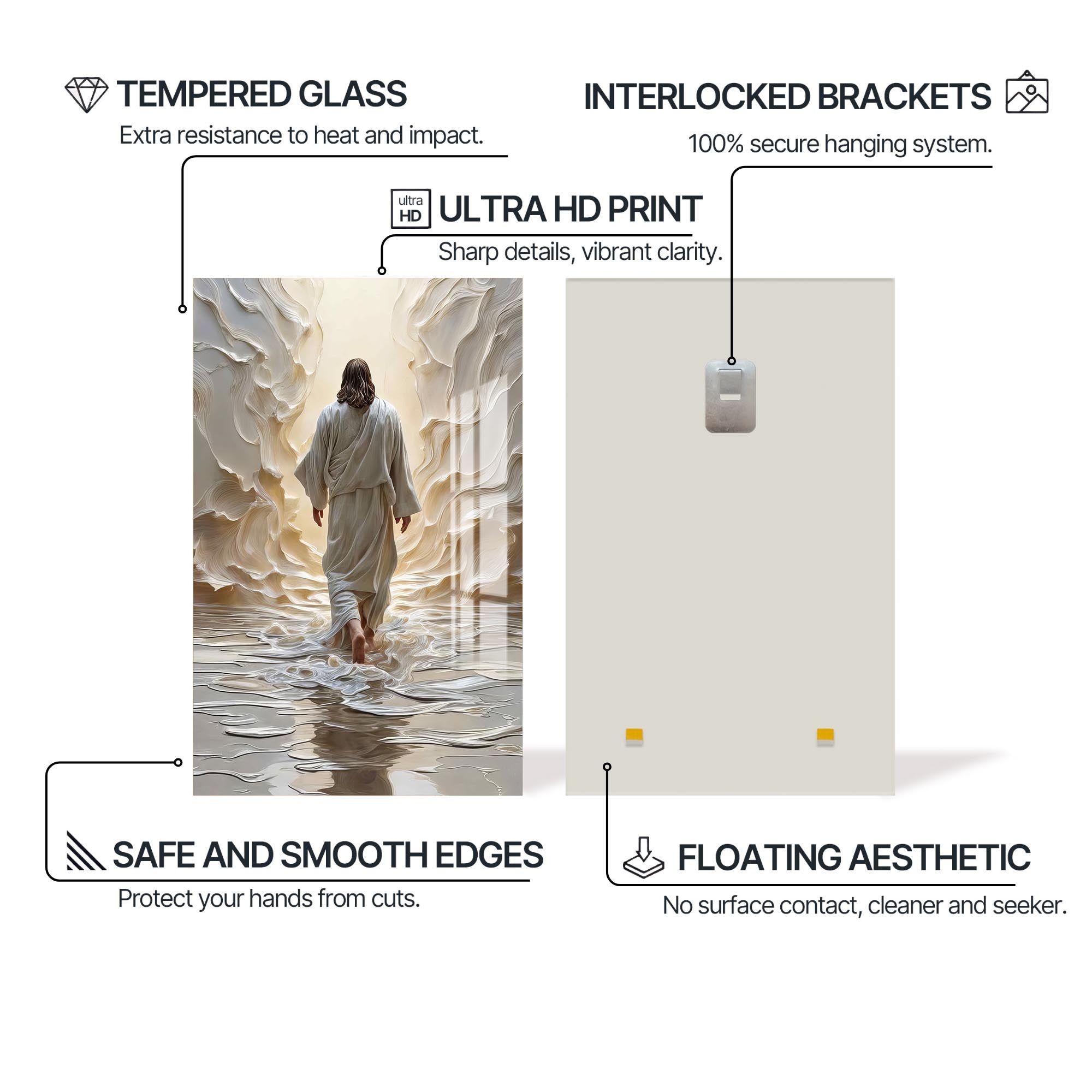 Artronauts Glass Print The Path of Light– Christian Tempered Glass Wall Art