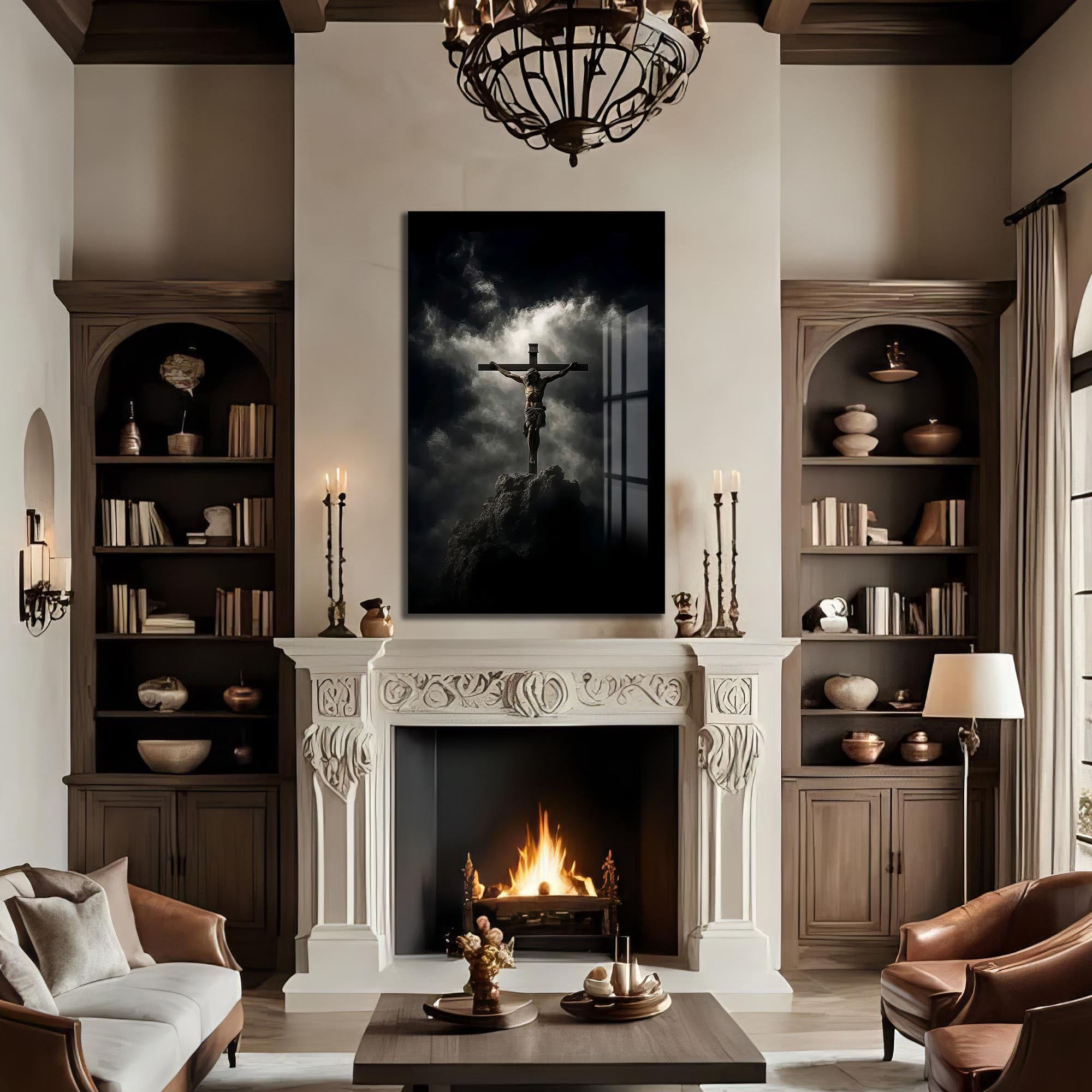 Artronauts Glass Print The Cross– Christian Tempered Glass Wall Art