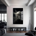 Artronauts Glass Print S | 72x46 cm | 28.3"x18.1" / White The Cross– Christian Tempered Glass Wall Art