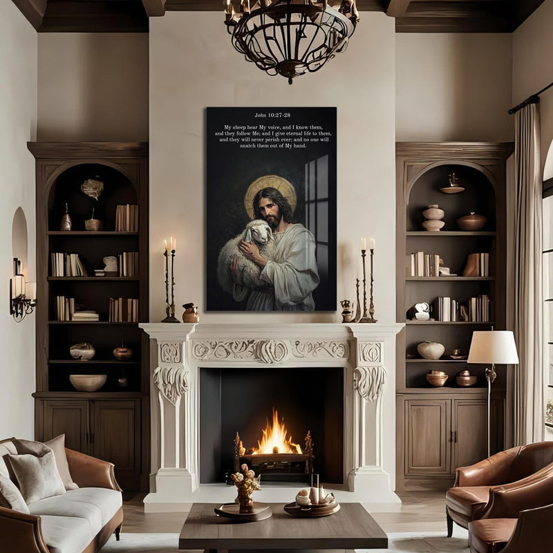 Artronauts Glass Print The Good Shepherd– Christian Tempered Glass Wall Art