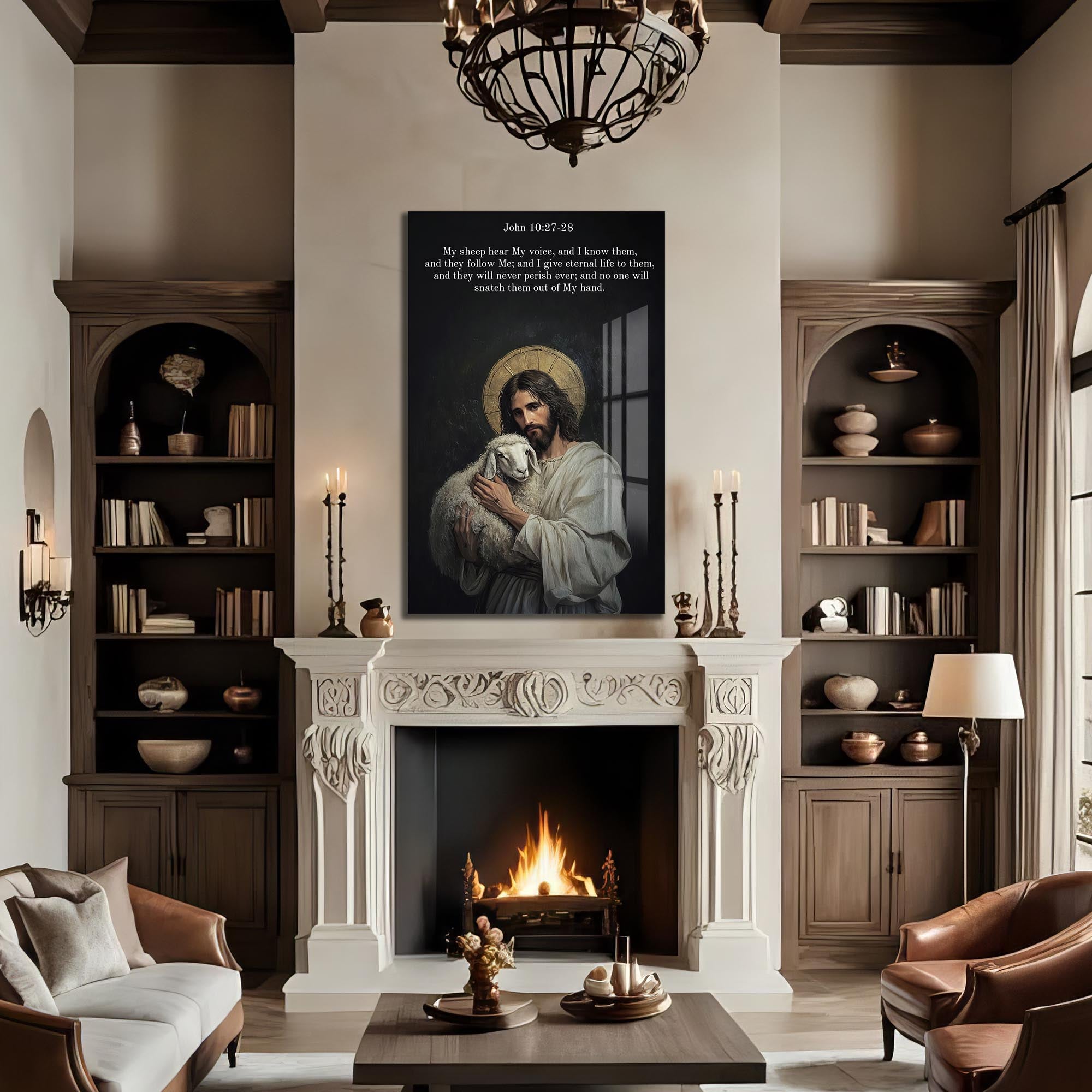 Artronauts Glass Print The Good Shepherd– Christian Tempered Glass Wall Art