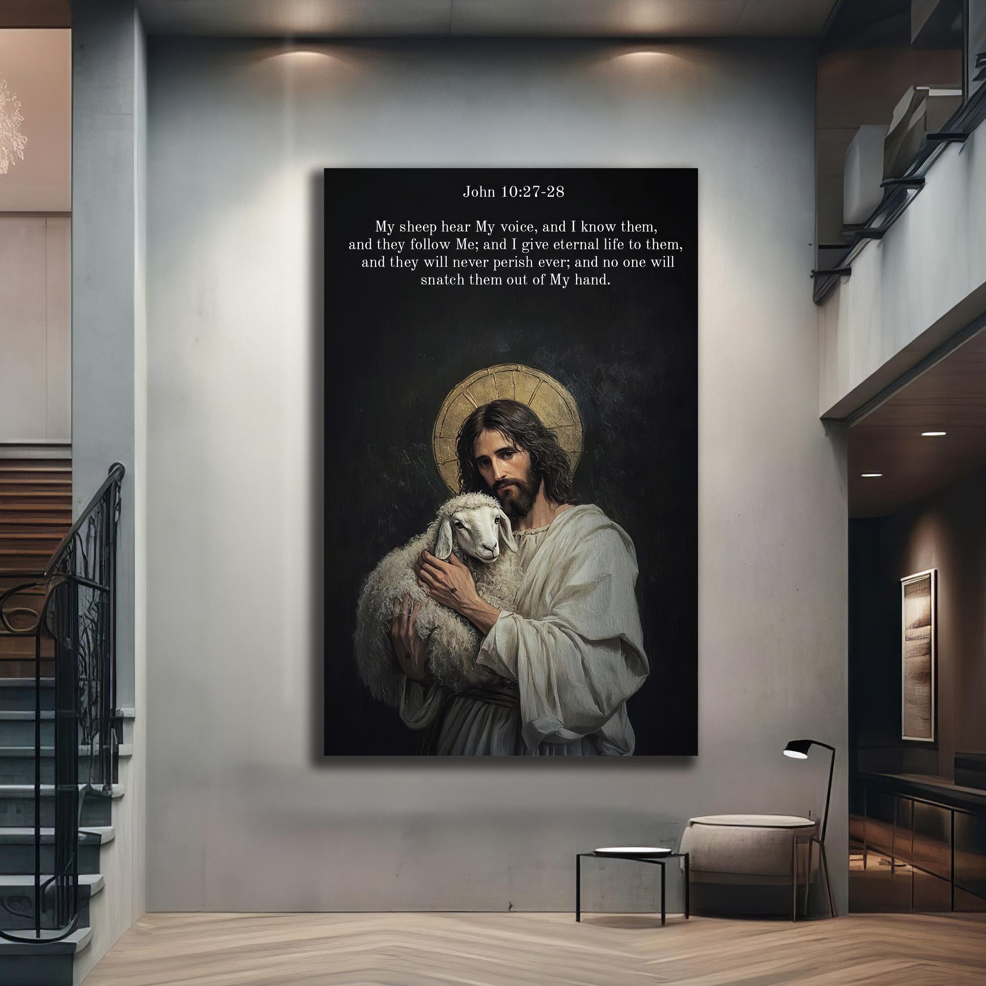 Artronauts Glass Print The Good Shepherd– Christian Tempered Glass Wall Art