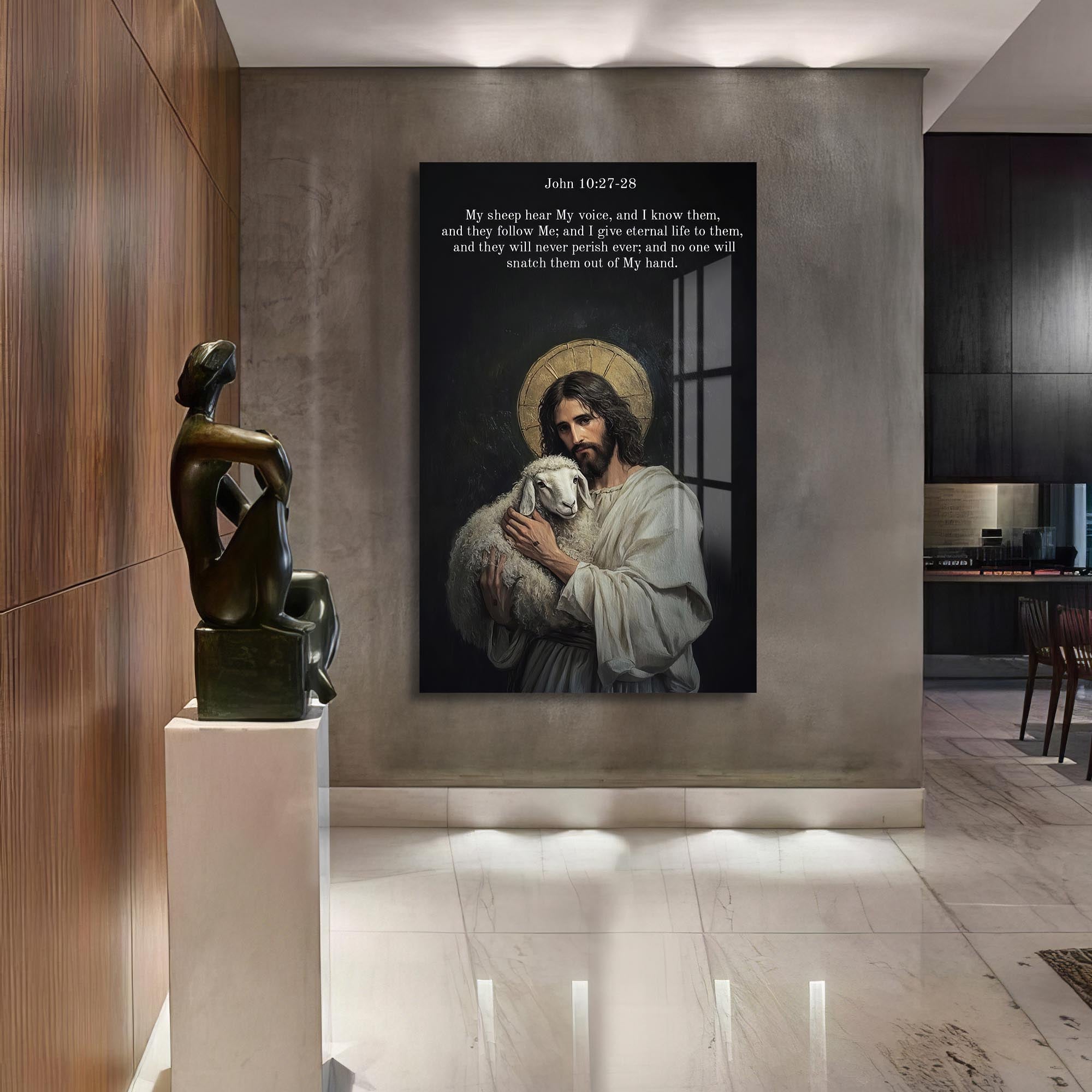 Artronauts Glass Print The Good Shepherd– Christian Tempered Glass Wall Art