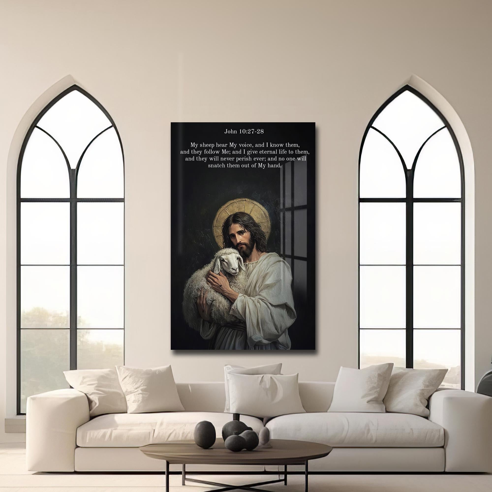 Artronauts Glass Print The Good Shepherd– Christian Tempered Glass Wall Art