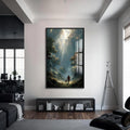 Artronauts Glass Print S | 72x46 cm | 28.3"x18.1" / Black Walk With Me– Christian Tempered Glass Wall Art