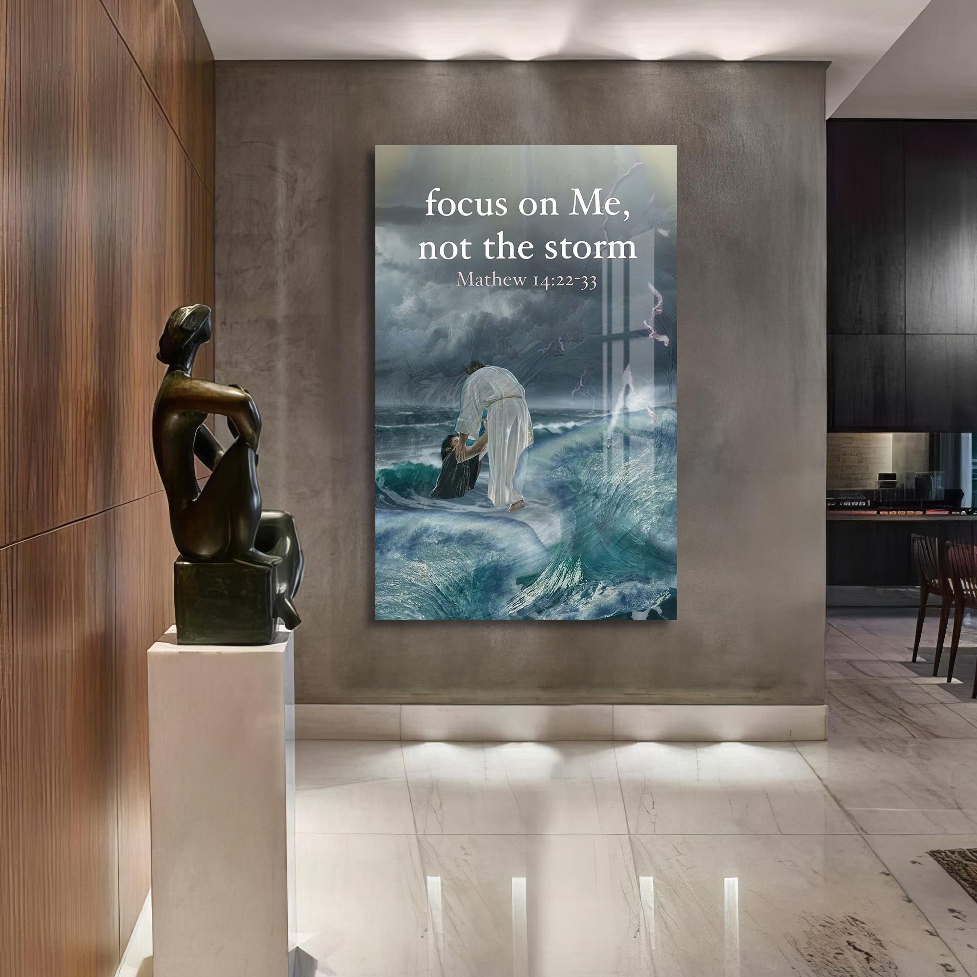 Artronauts Glass Print Still the Storm– Christian Tempered Glass Wall Art