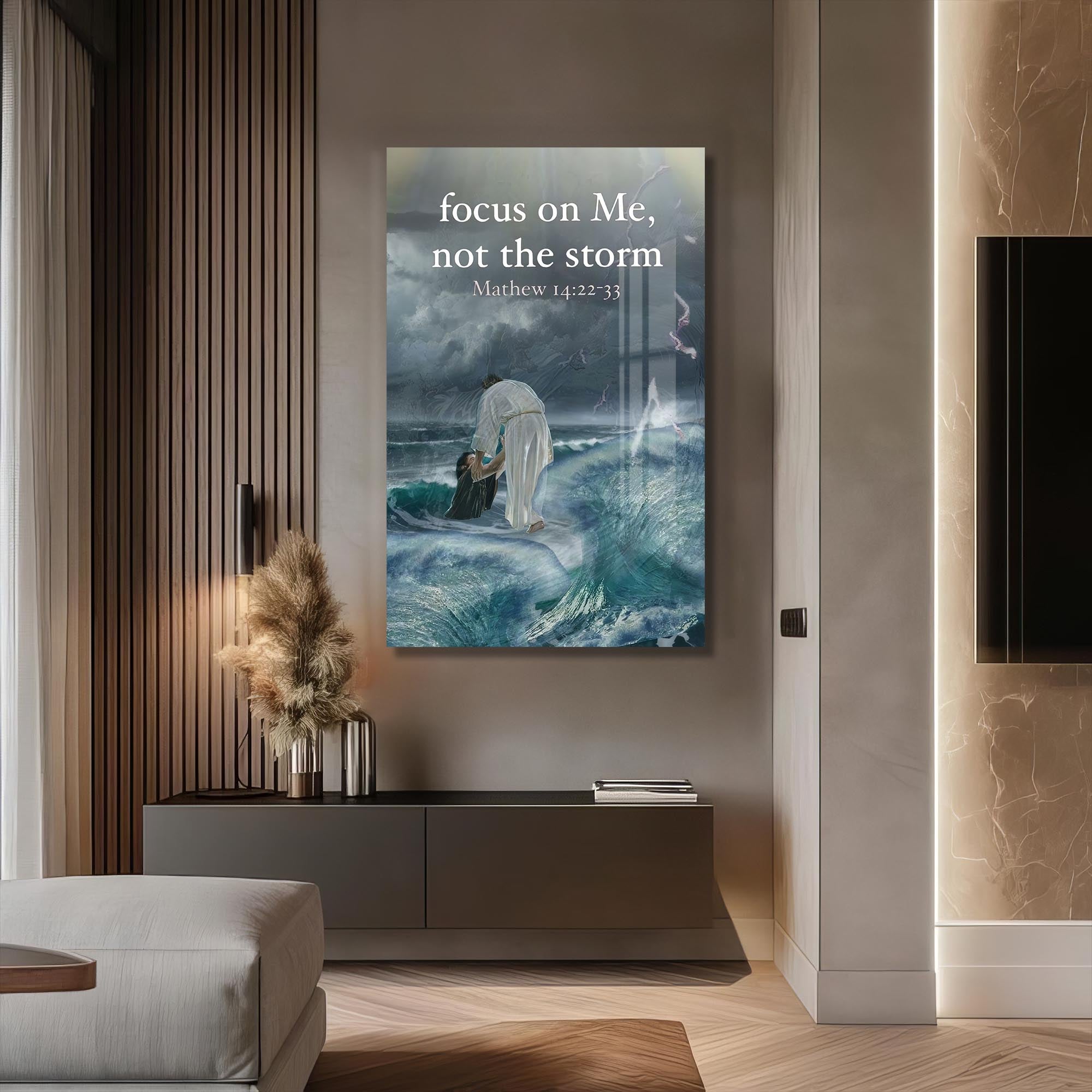 Artronauts Glass Print Still the Storm– Christian Tempered Glass Wall Art