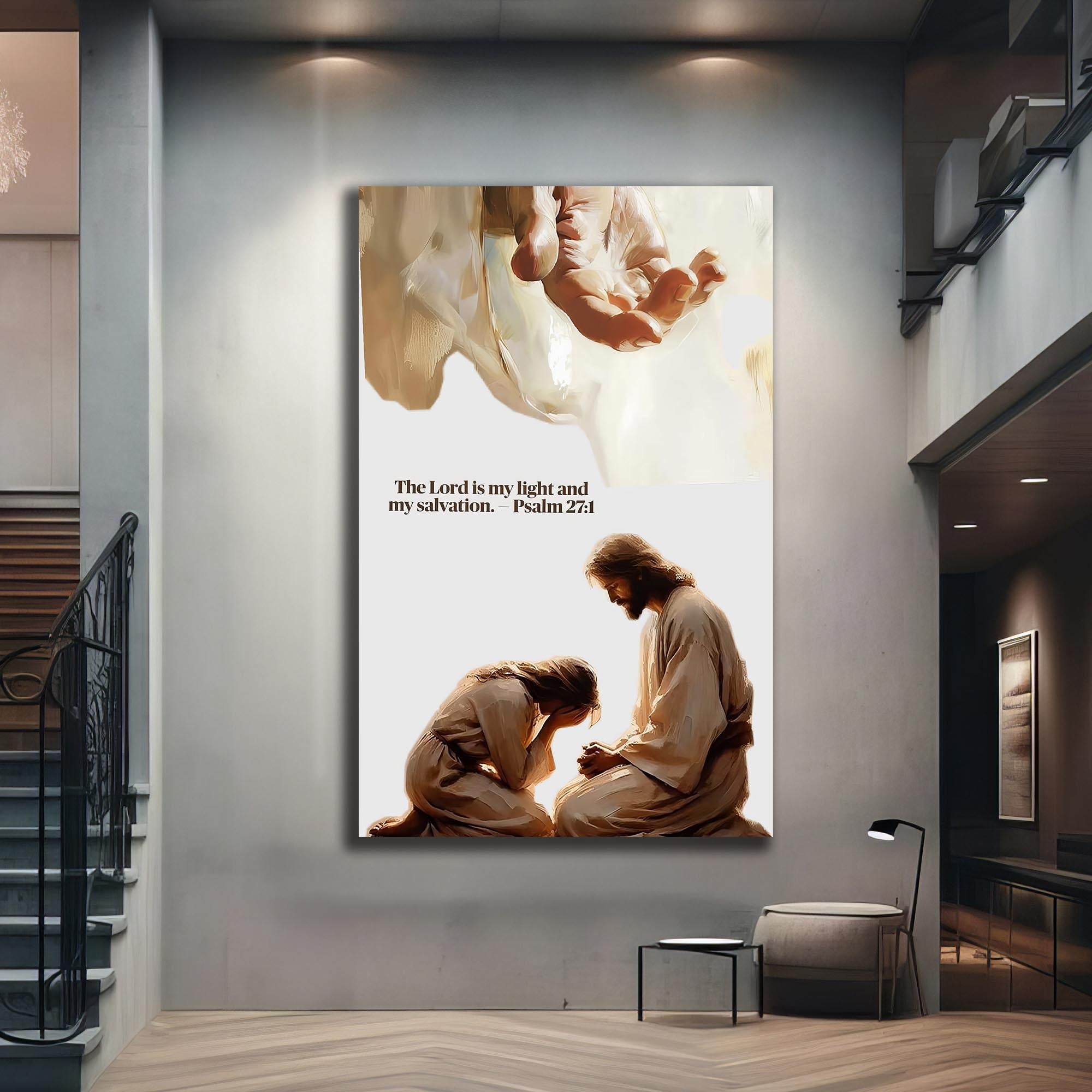 Artronauts Glass Print My Light and Salvation– Christian Tempered Glass Wall Art