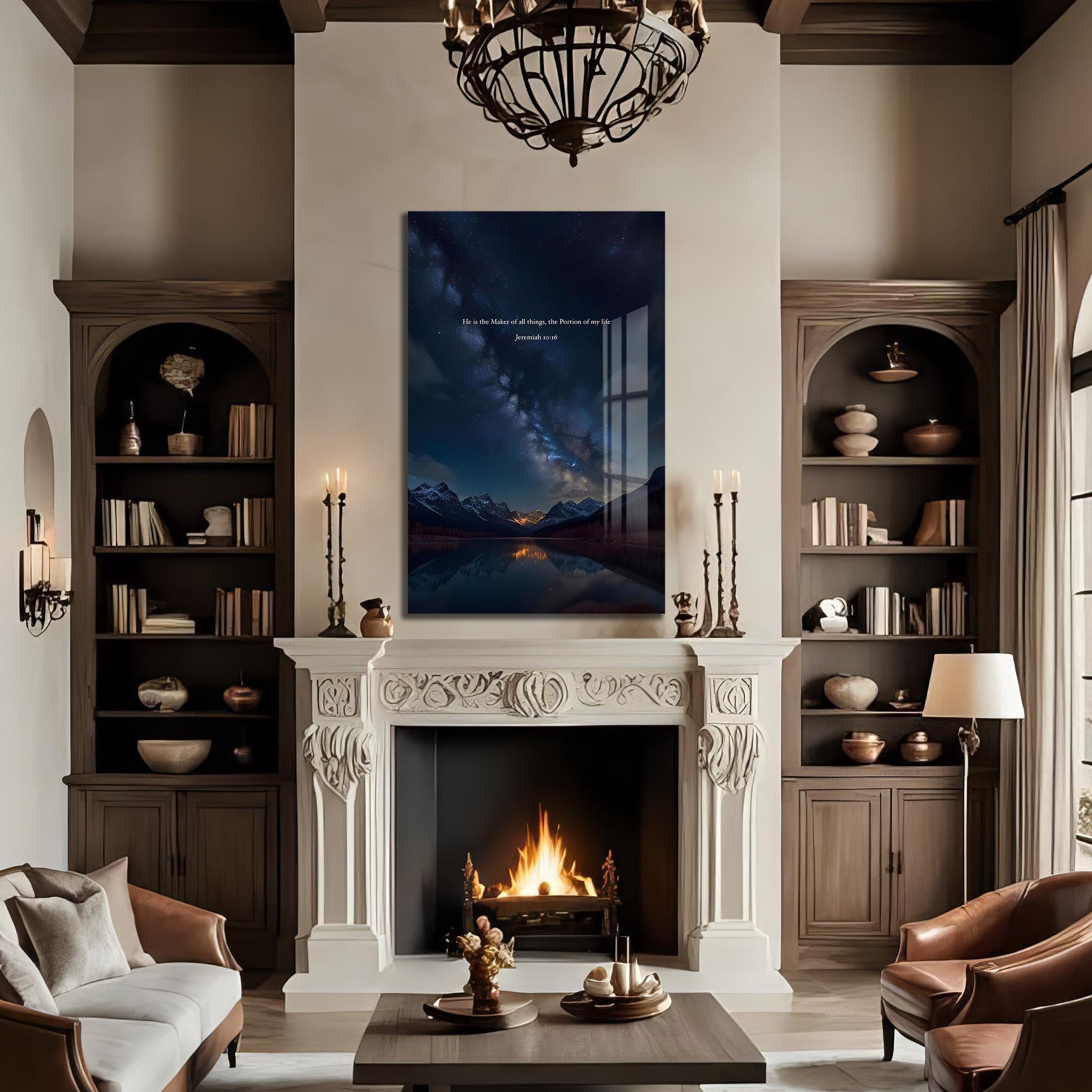 Artronauts Glass Print He Shall Reign– Christian Tempered Glass Wall Art