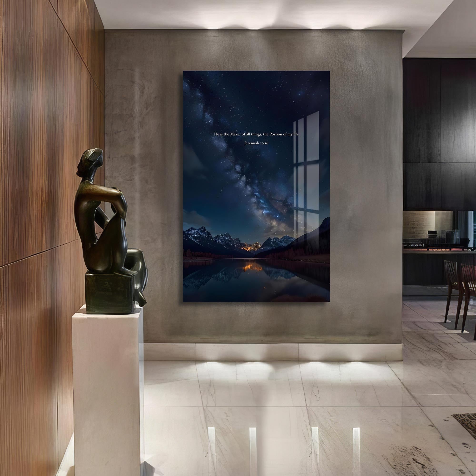 Artronauts Glass Print He Shall Reign– Christian Tempered Glass Wall Art