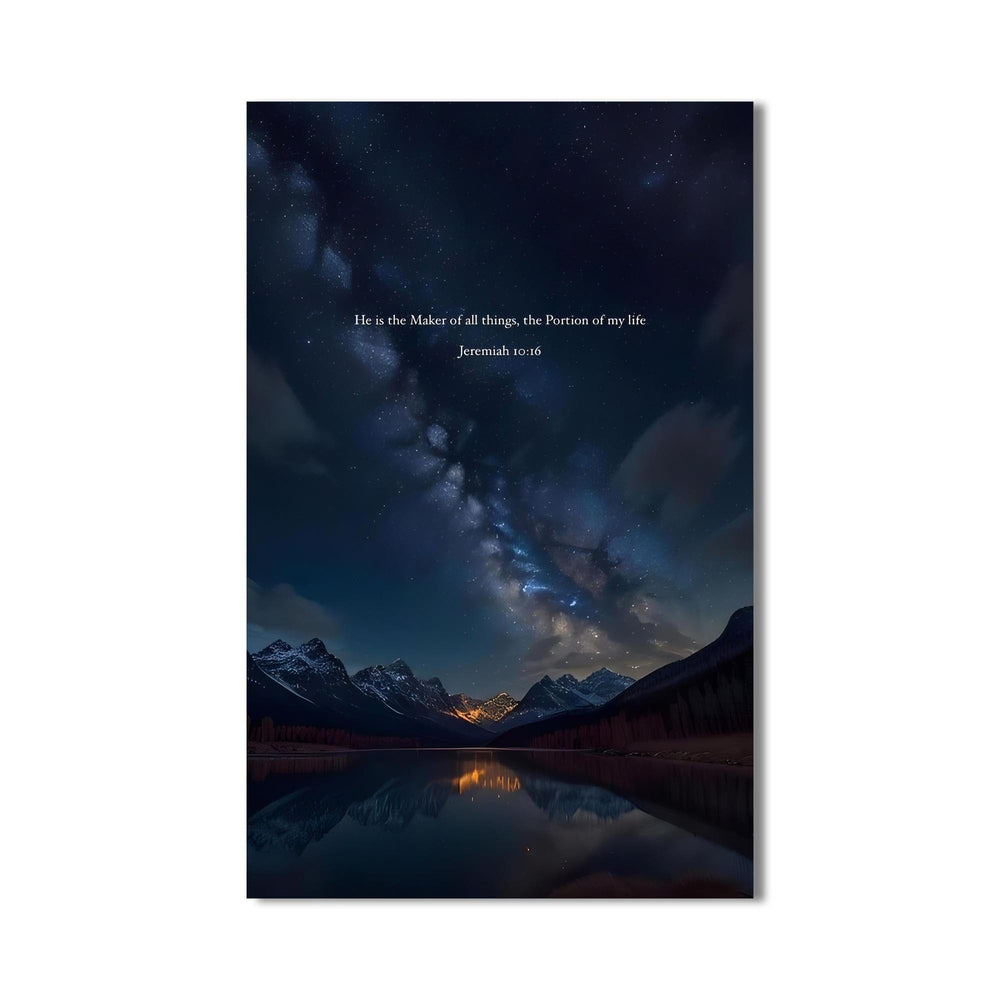 Artronauts Glass Print He Shall Reign– Christian Tempered Glass Wall Art