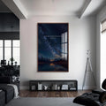 Artronauts Glass Print S | 72x46 cm | 28.3"x18.1" / Walnut He Shall Reign– Christian Tempered Glass Wall Art