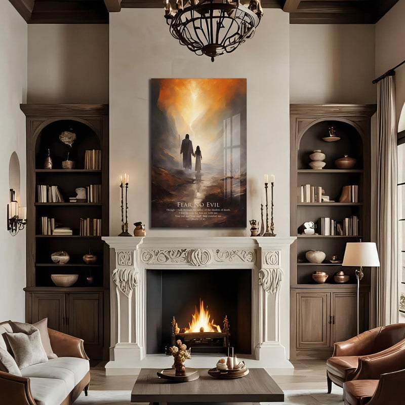 Artronauts Glass Print Fear No Evil– Christian Tempered Glass Wall Art