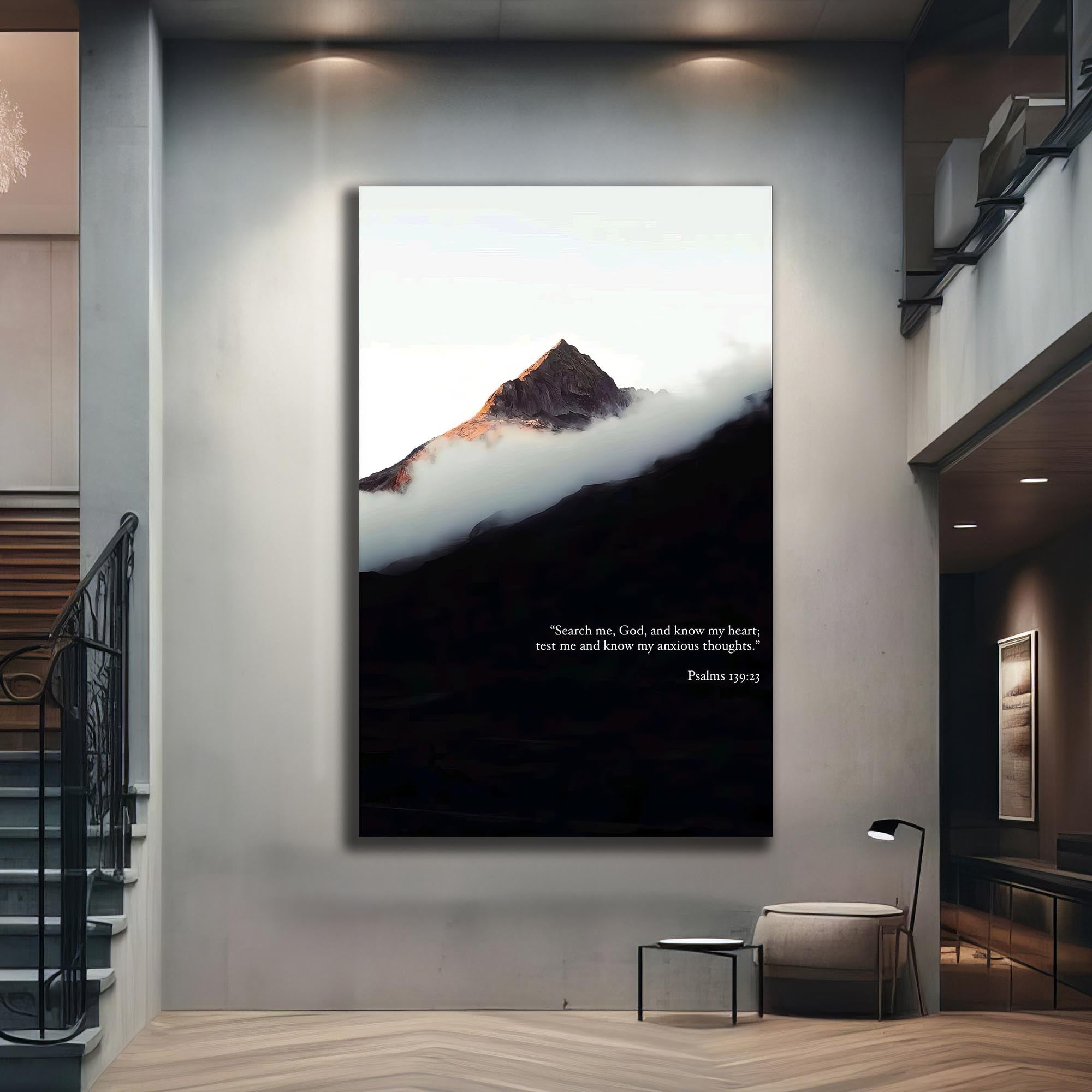 Artronauts Glass Print Search My Heart– Christian Tempered Glass Wall Art