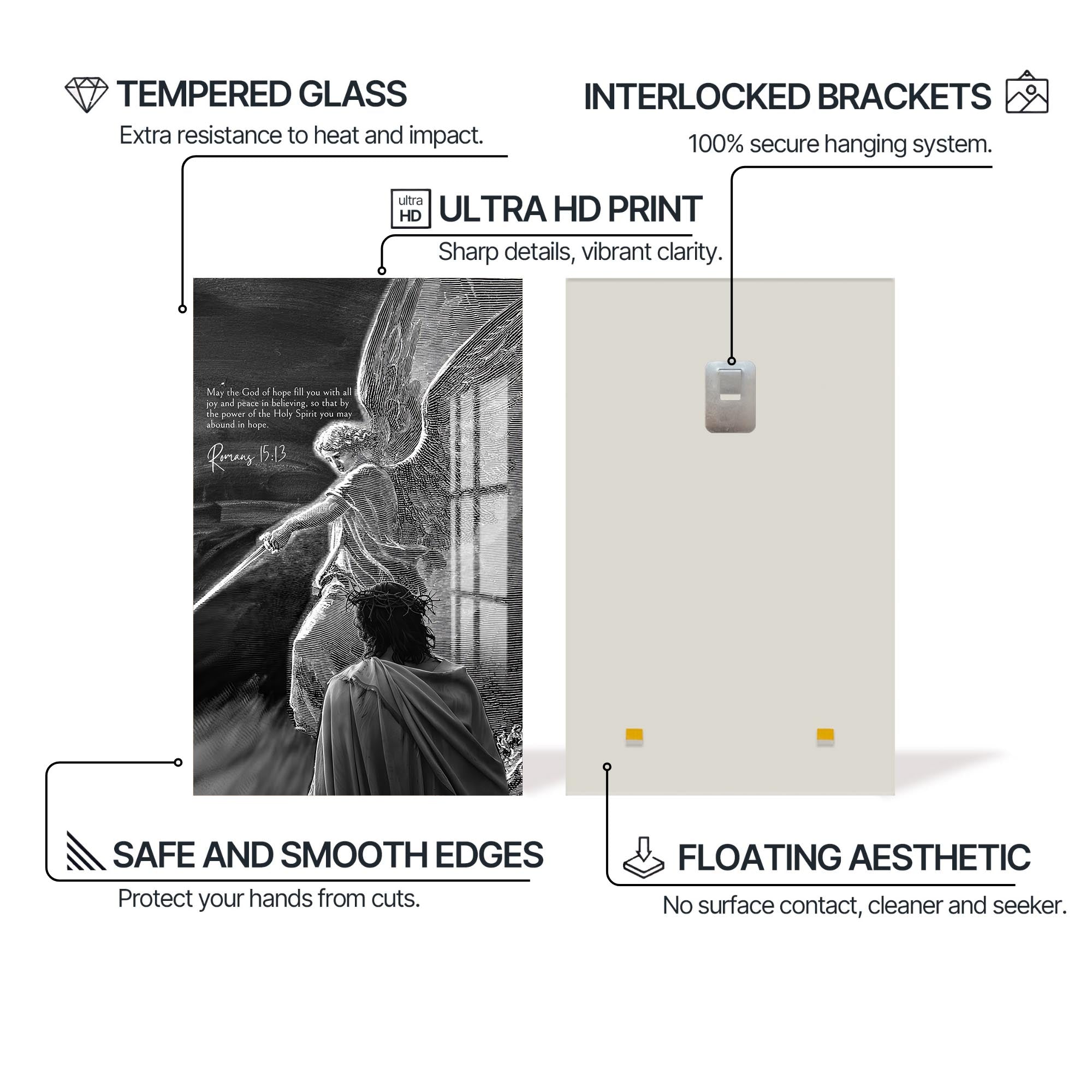 Artronauts Glass Print Sword of Hope– Christian Tempered Glass Wall Art