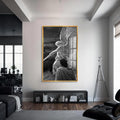 Artronauts Glass Print S | 72x46 cm | 28.3"x18.1" / Gold Sword of Hope– Christian Tempered Glass Wall Art