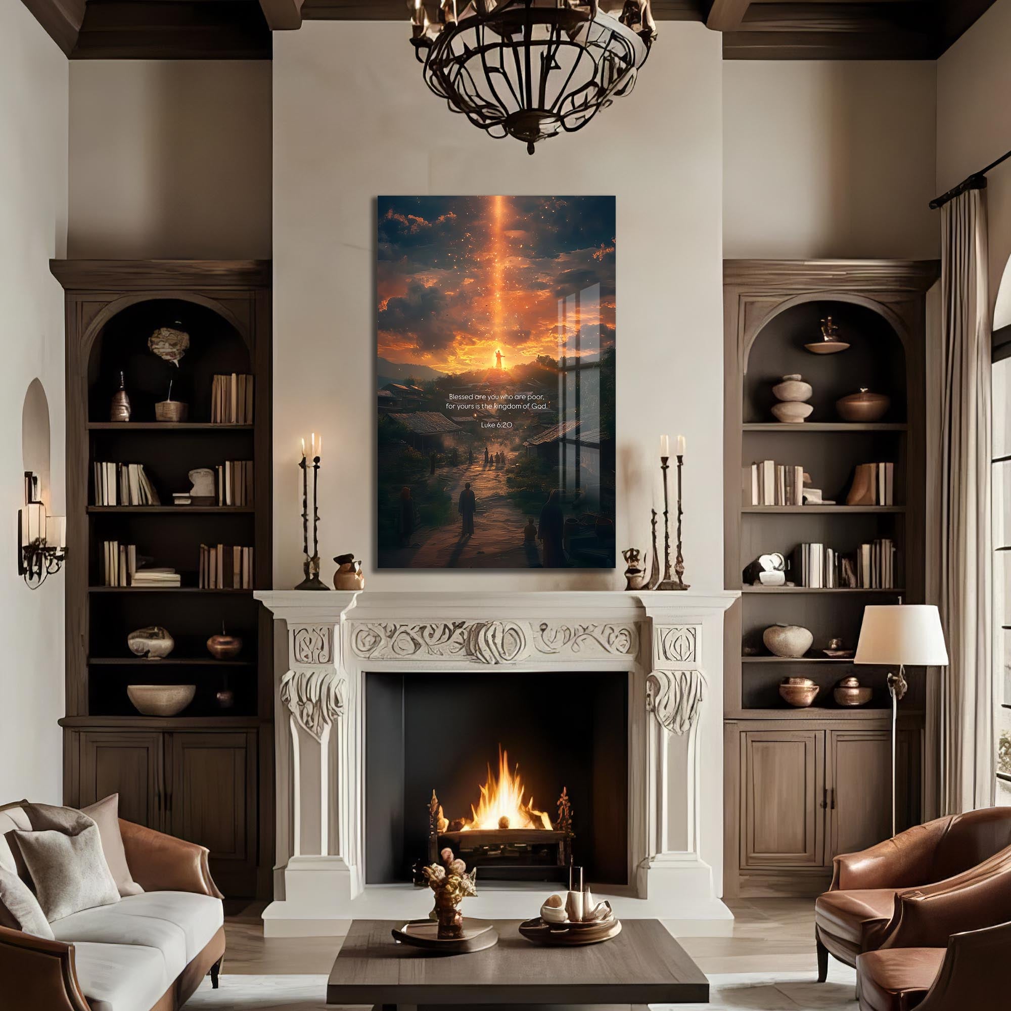 Artronauts Glass Print Blessed Are You– Christian Tempered Glass Wall Art