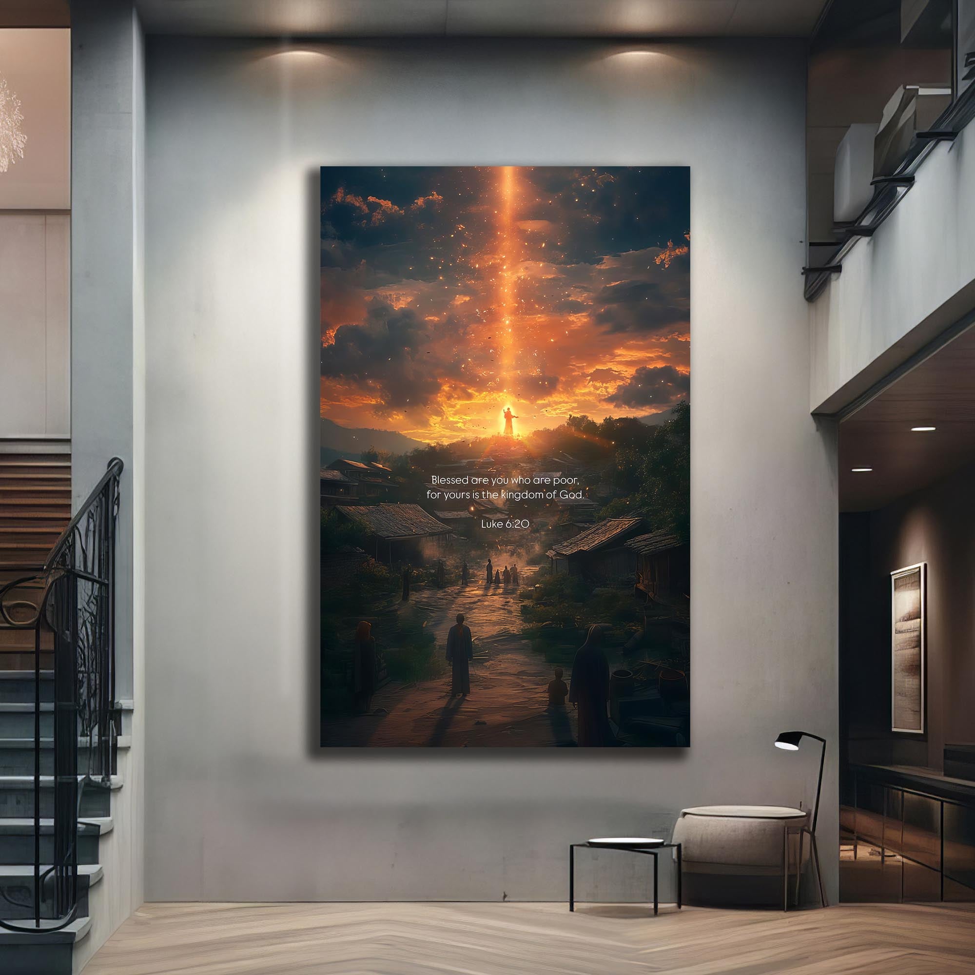 Artronauts Glass Print Blessed Are You– Christian Tempered Glass Wall Art