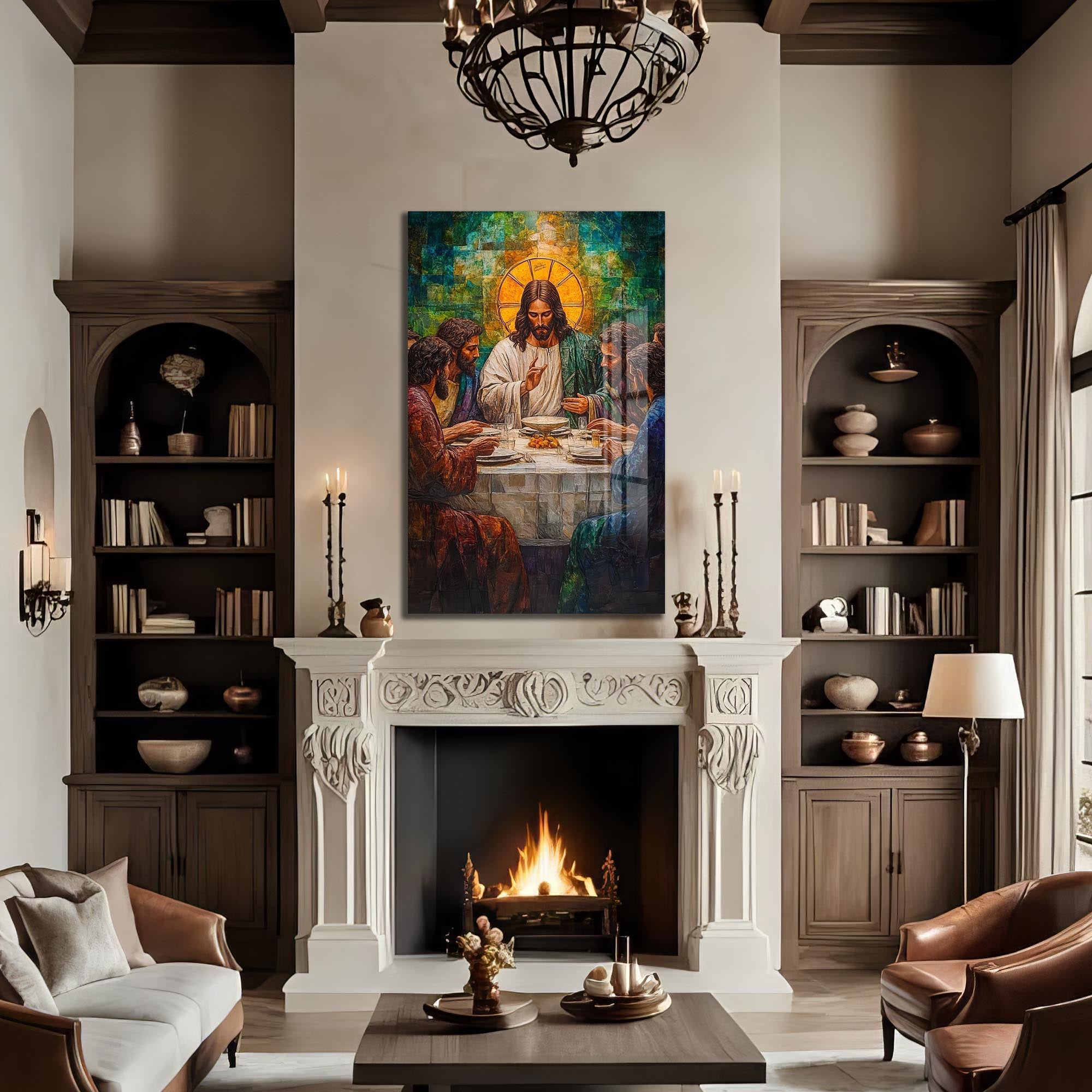 Artronauts Glass Print The Last Supper– Christian Tempered Glass Wall Art